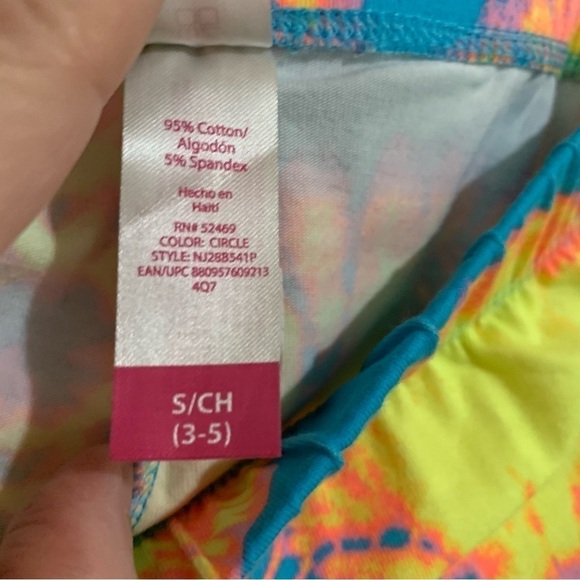 No Boundaries Neon Tie Dye Sunbursts Design Leggings. Size Small (3-5). - Picture 6 of 7